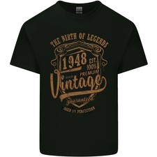 Camiseta de algodón ligero Birth of Legends 77th Birthday 1948 para hombre