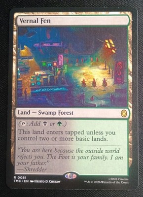 MTG TMNT - Vernal Fen - Rare Land