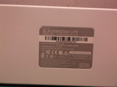 Razer Black Widow Lite Mercury White Edition Mechanical Gaming Keyboard