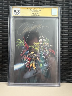 Marvel Comics 1000 1:200 Campbell Virgin Ratio CGC SS 9.8 Signed By Campbell
