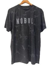 Nobull T Shirt Men Large Gray Camo Lightweight Workout Stretch