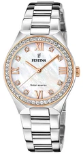 Festina Women's Solar Energy (35mm) Mother-of-Pearl Dial / Stainless F20658/1