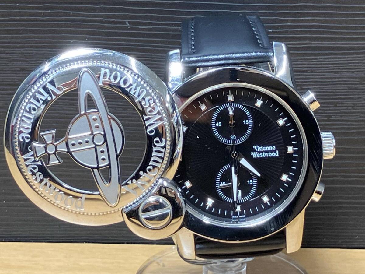 Vivienne Westwood CAGE VW-2063 Men's Used Watch Quartz Black Dial