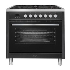 Inalto 90cm Dual Fuel Range Cooker - Black IR90DFB