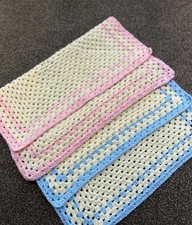 NEW Handmade Crochet Baby s Blankets 40x40 Super Soft From A Smoke Free Home