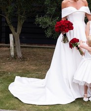 APPOLINA WED2BE KOŚĆ SŁONIOWA ALINE SUKNIA ŚLUBNA SiZE 10 Z CHOKEREM NA ZAMÓWIENIE