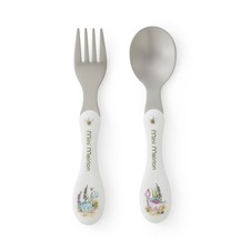 Portmeirion Botanic Garden Dinosaur Baby Stainless Steel Fork  Spoon Set