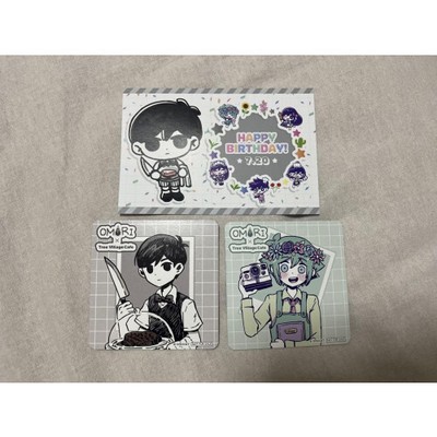 OMORI cafe Bonus coaster Postcard Birthday card