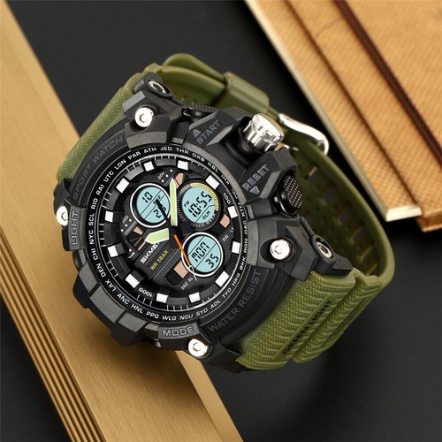 SKMEI Men Digital Watch Dual Time Sport Wristwatch Electronic Male Quartz Watch - Picture 6 of 30