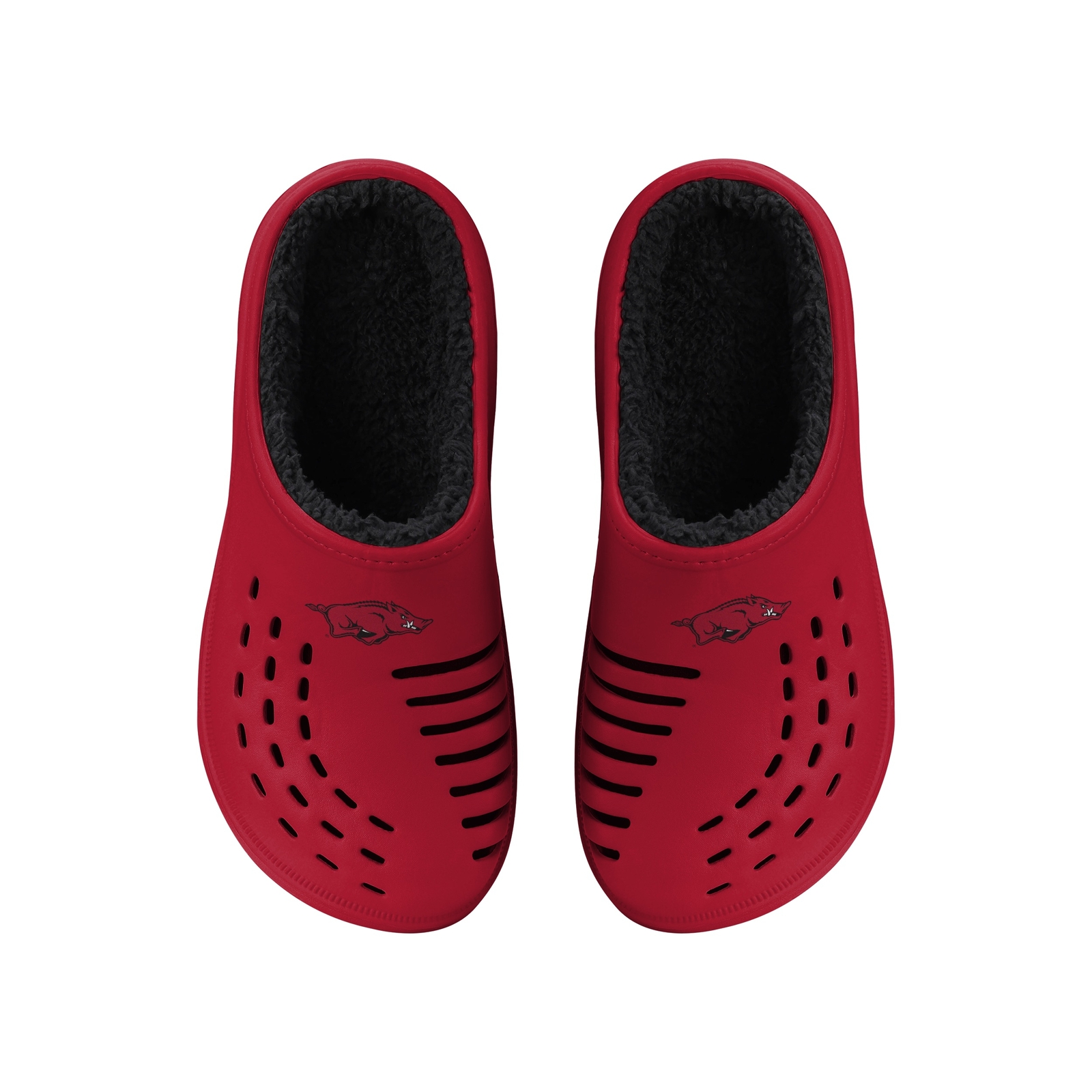 Мужские сабо с крупным логотипом FOCO NCAA Arkansas Razorbacks Tide на подкладке из шерпа