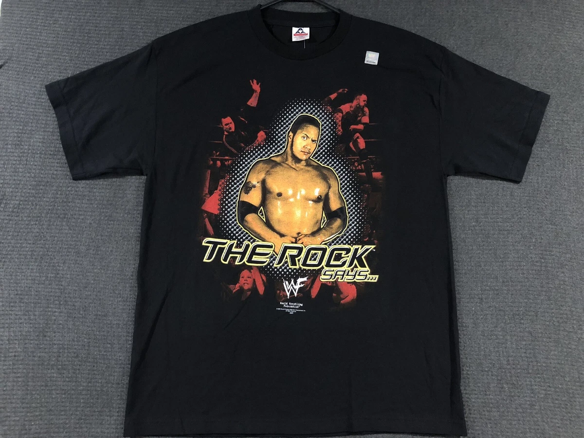 the rock wwf vintage shirts