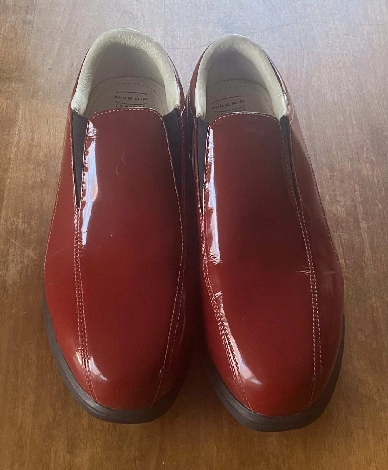 NIKE GOLF Rosso Verniciato Pelle Nike Air Verdana Last Donna 7 Usate Delicatamente ��