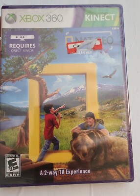 Kinect Nat Geo TV America the wild - Xbox 360 1-6 players NEW FACTORY SEALED