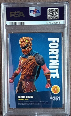 2019 Panini Fortnite Series 1 Battle Hound Card #251 PSA Graded 9 Mint USA  Print | eBay