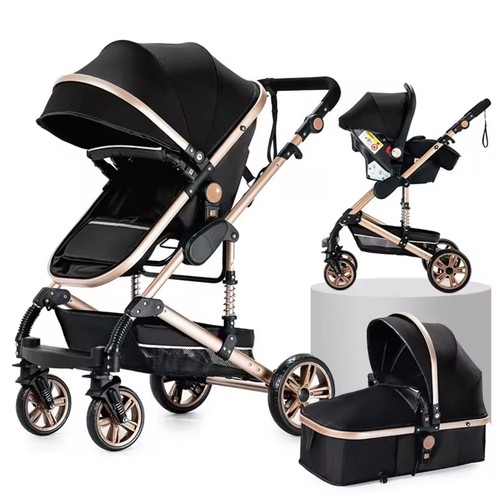 All-In-One Baby Stroller Travel System Pram Light 4 Wheel Strollers for - Picture 8 of 23