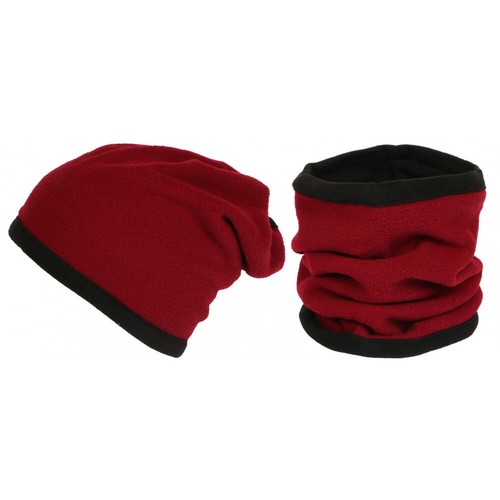 Bonnet Tube Snood Gris Polaire Réversible Noir Kosd - Taille unique