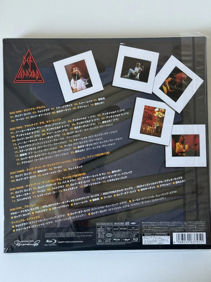 DEF LEPPARD PYROMANIA 40TH ANNIVERSARY JAPAN 4 SHM-CD+BLU RAY LTD BOX BRAND NEW - Bild 2 von 4