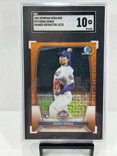 Kodai Senga 2023 Bowman Mega Box MOJO RC ORANGE Refractor Mets SGC 10 13/25