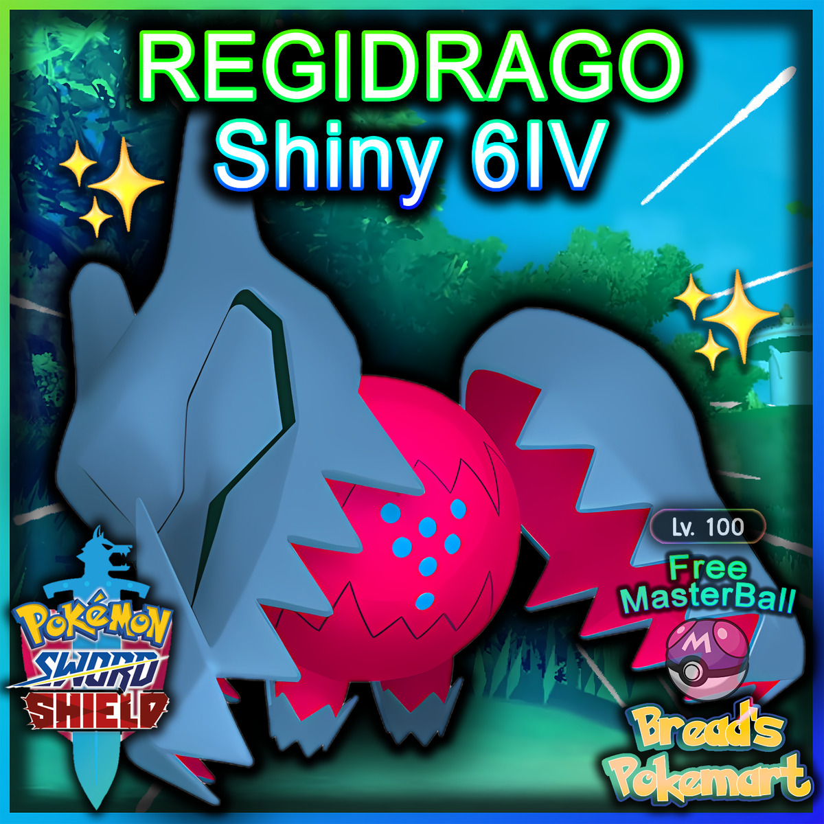 Regieleki • Competitive • 6IVs • Level 100 • Online Battle-Ready