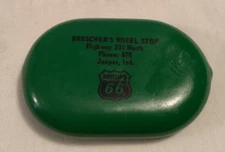 Vintage Advertising Squeeze Coin Purse BRESCHER'S PHILLIPS 66 Jasper Indiana