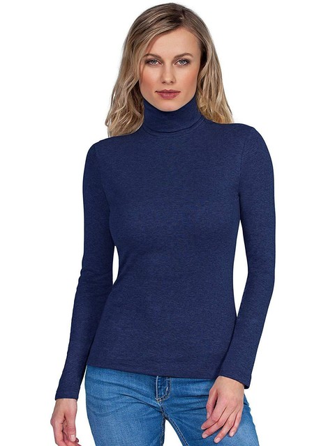 BASIC COTTON Free Spirit Premium Quality 100% Brushed Cotton Women's Turtleneck | eBay