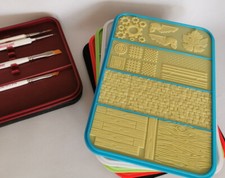 Drybrush Texture Palette Insert. Fits Army Painter Wet Palette. Multicolour NEW