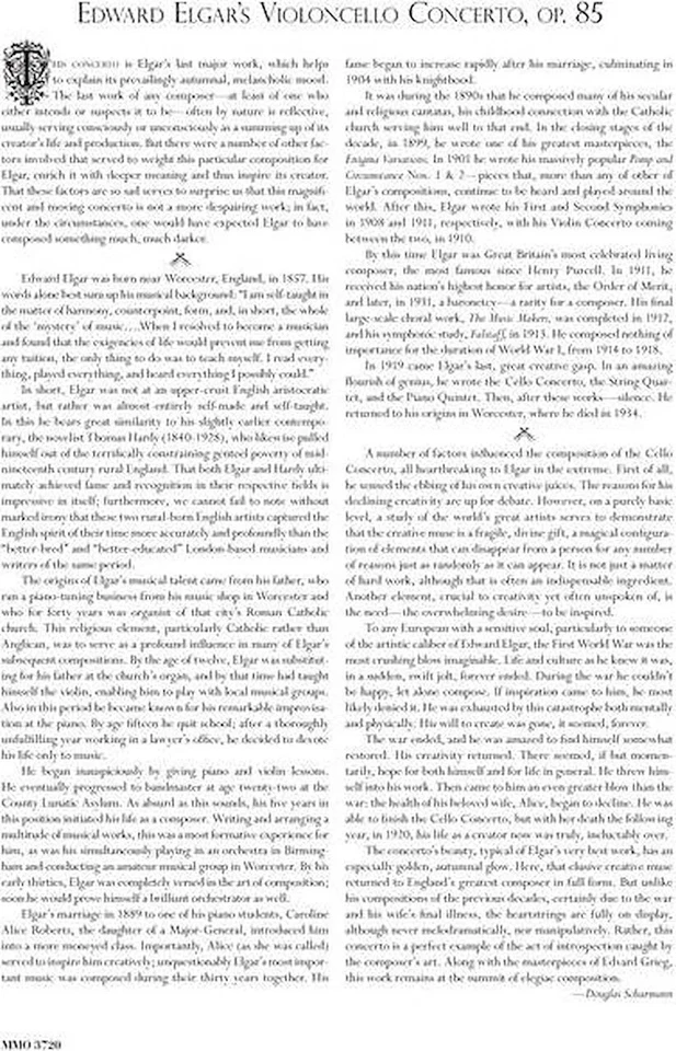 Elgar - Violoncello Concerto in E Minor, Op. 85 - Image 3 of 4