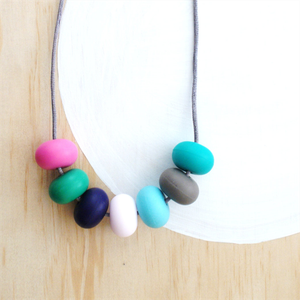 silicone bead necklace for teething