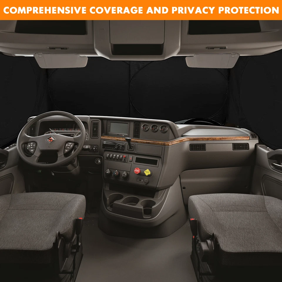 For Ford E350 E450 Super Duty Windshield & Side Window Sun Shade UV Block Cover - Image 4 of 4