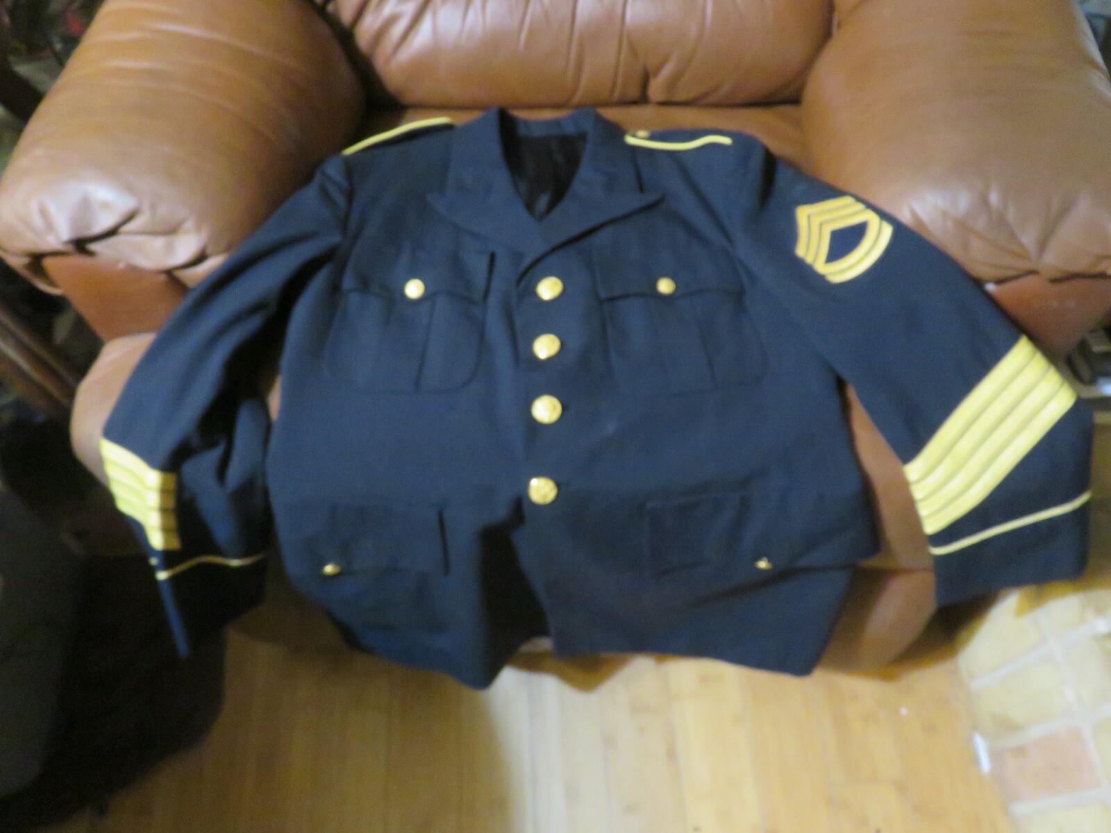 Army Male Dress Blue Coat Jacket Sergeant First Class SFC Pre 2008 See