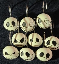 Vintage Nightmare Before Christmas Shower Curtain Hooks Jack Skellington Disney