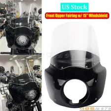 Front Fairing Windshield Kit For Harley Dyna Super Glide FXDC FXDB FXDL '06-'17