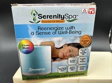 Serenity Spa Essential Oil Diffuser. Reenergize. Ultrasonic LED Diffuser. NEW!!