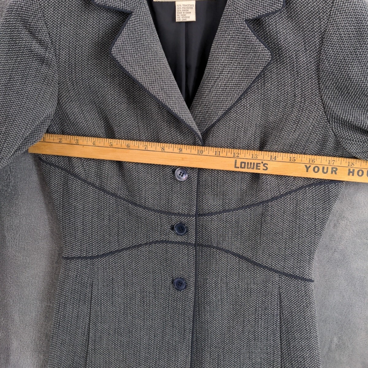 Doncaster Herringbone Button Up Blazer Jacket & S… - image 6