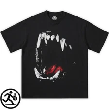 Street Dog Bite Vintage Boxy Tee Shirt oversized t-shirt streetwear y2k