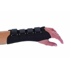 MCK Wrist Splint Suede / Cotton Left Hand Black Large