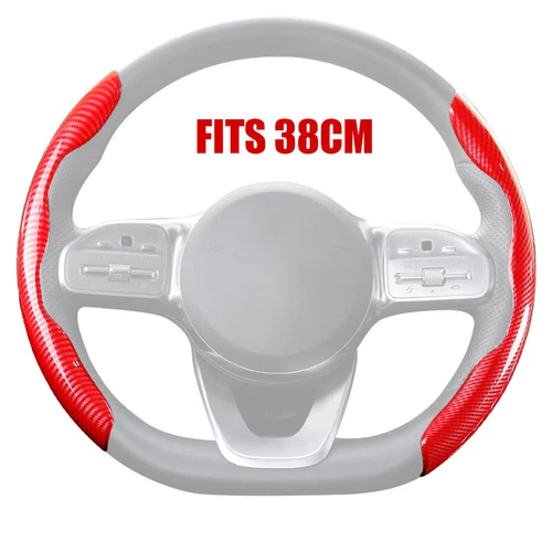 Carbon Fiber Red Car Steering Wheel Booster Cover Accessories For Mercedes-Benz - Bild 8 von 20