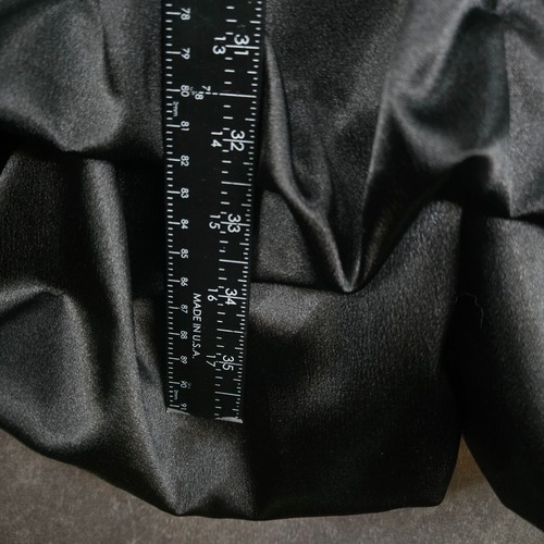 Vintage Ruby Rox Evening Dress 16 Black & Silver Satin Sequins Bubble Hem Prom - Picture 15 of 15