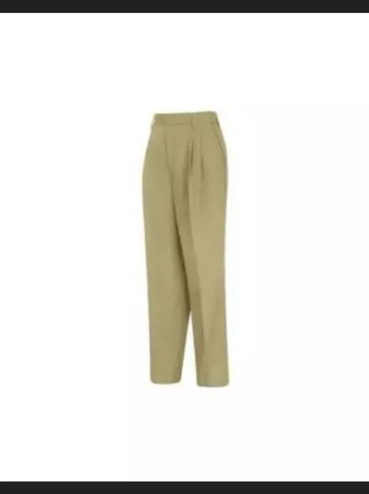 Pantalones de trabajo chinos plisados caqui rojo Kap para mujer talla 4 sin dobladillo PT39 (3726) Foto 2 de 2