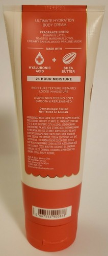 BATH & BODY WORKS MARSHMALLOW PUMPKIN LATTE ULTIMATE HYDRATION BODY CREAM 8 OZ - Picture 3 of 5