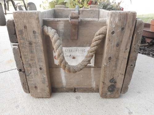 Military explosives Bomb Wood Box Auxiliary Primitive Rustic fuzes rocket rope - Picture 8 of 12