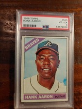 1966 Hank Aaron #500 PSA 4 vg-ex