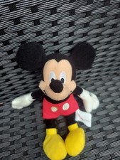 Mickey Mouse Disney Store 2001 Beanie Baby Stuffed Animal 8" - Pre-owned