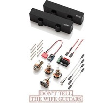 Set Pickup EMG-J Active Per Basso Elettrico, Nero &ndash; Sistema Senza Saldatura