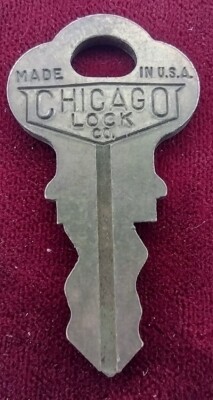 Vintage Key Chicago Lock Co H2385 Appx 1.5  Locks Cabinet Desk CHOOSE QUANTITY