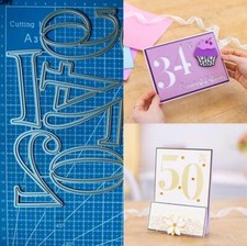Numbers Metal Cutting Dies DIY Scrapbooking Embossing Paper Card Crafts Stencil