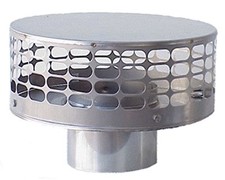 FOREVER  Stainless Steel Liner Top Caps for Factory Build Double Wall Chimneys