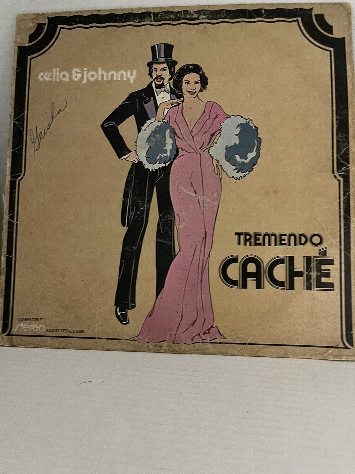 Celia & Johnny Pacheco ‎- Tremendo Cache Vinyl LP Salsa Bolero Vaya Records