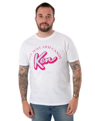 Barbie Weißes Ken Arm Candy Classic Kurzarm T-Shirt Herren