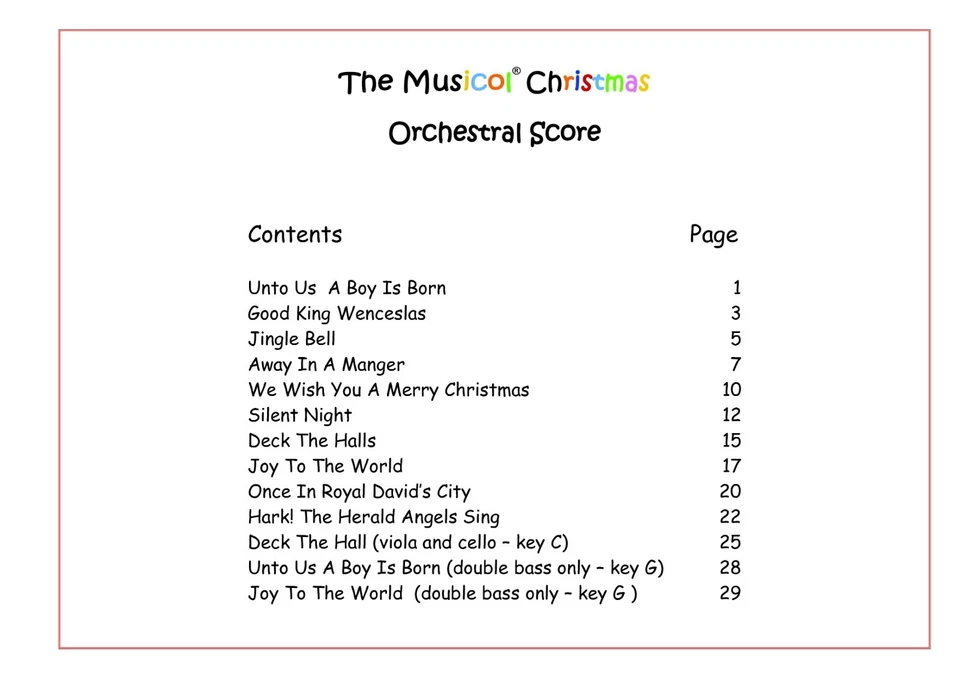 The Musicol Christmas - Orchestral Score - Image 3 of 3